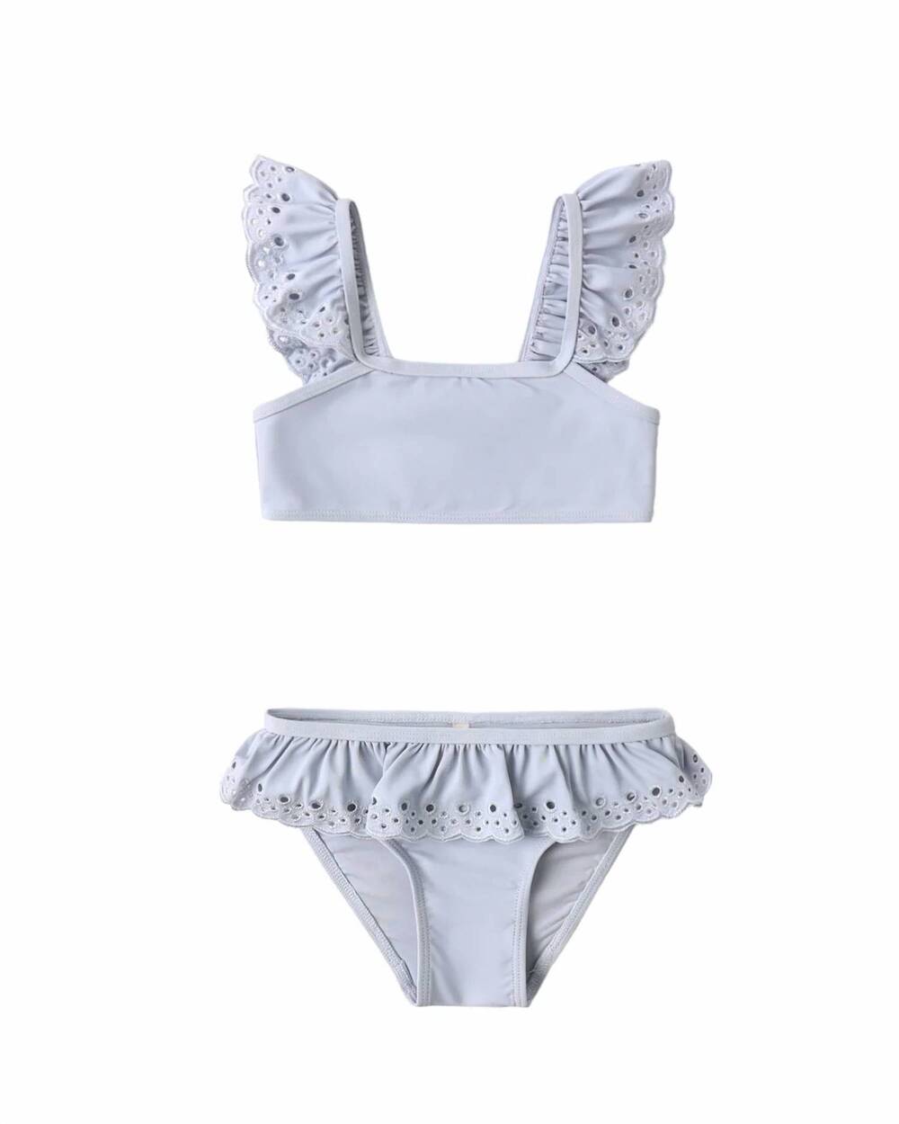 NEW RYLEE + CRU kids' santorini bikini set in periwinkle